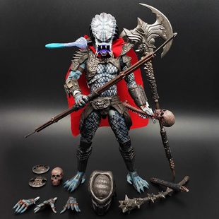 铁血战士异形狗AVP元祖长老独狼 可动人偶电影摆件手办模型玩具