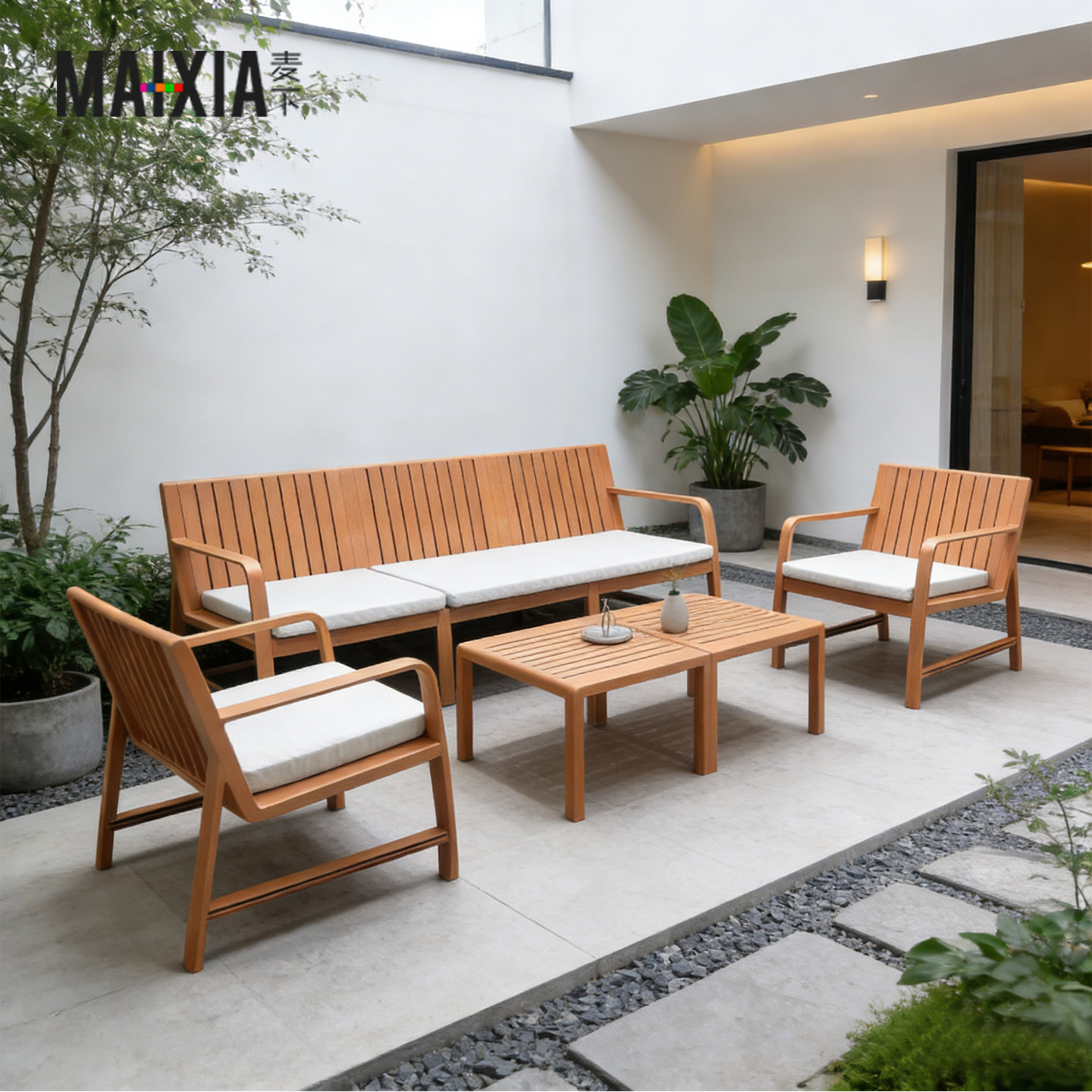 北欧简约花园阳台露台户外防水休闲椅轻奢小户型塑料庭院沙发组合,住宅家具,户外沙发,淘宝优惠券,粉丝福利购,淘宝优惠卷