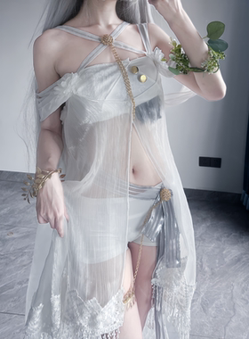 对酒当鸽 明日方舟cos白金 泳装 灿阳朝露cosplay夏活白金泳衣