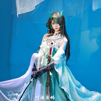 对酒当鸽 现货 明日方舟 夕 青玉砚cosplay皮肤汉服新春辞岁行