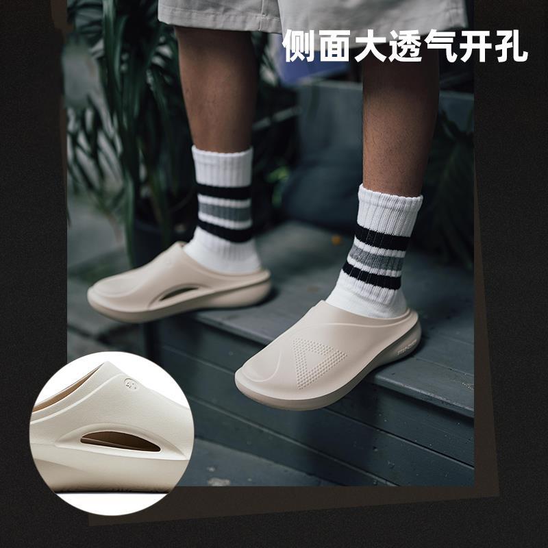 匹克态极仙豆拖包头拖鞋男鞋沙滩鞋防滑缓震百搭全黑休闲运动凉拖