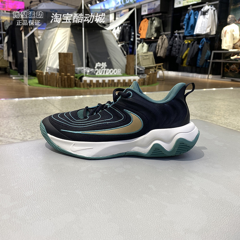 NIKE耐克大童鞋篮球鞋2024新款缓震防滑实战训练运动鞋HV9127-001