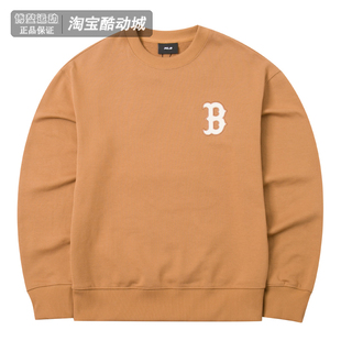 MLB卫衣男女同款情侣大标运动休闲宽松圆领套头衫3AMTM1044-43CAS