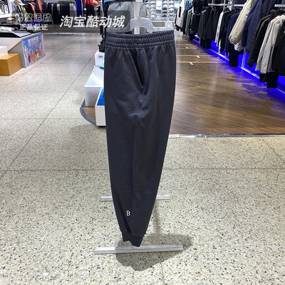 MLB裤子男女款针织收口训练长裤