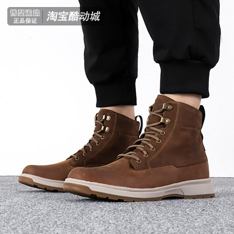 添柏岚男鞋高帮靴耐磨保暖马丁靴