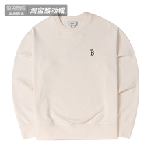 MLB简约LOGO圆领时尚男女装百搭运动休闲针织卫衣套头衫3AMTB9144