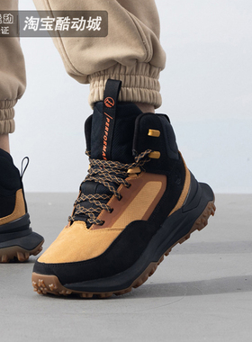 添柏岚男鞋运动户外休闲鞋防滑登山鞋中帮系带防滑徒步鞋A6DB3EZ0