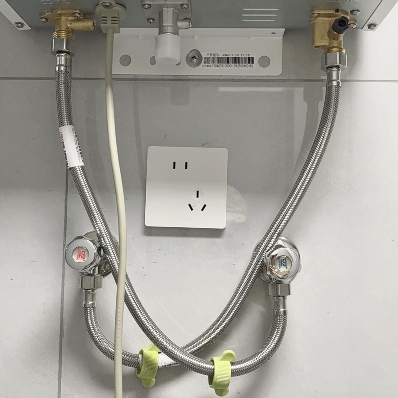 冷热水龙头上水管金属编织304不锈钢马桶高压角阀4分进水软管