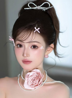 夸张立体玫瑰花朵项链两用chocker锁骨链颈链颈带系脖绑带颈花饰