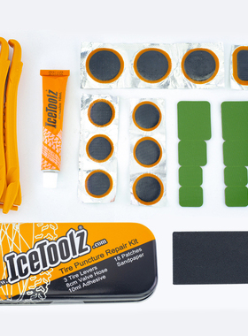 立富Icetoolz 山地公路自行车补胎片免胶水撬胎棒扒胎棒 快速补胎