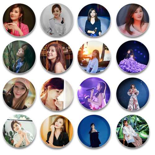 梁静茹胸章58mm马口铁胸针谷子挂件明星演唱会应援周边痛包礼物