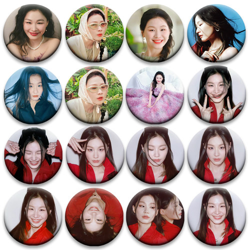 金靖马口铁谷圈胸章明星周边吧唧书包应援58MM谷子徽章演唱会