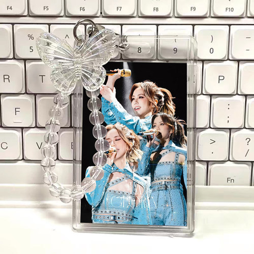 ins风邓紫棋卡套周边学生校园卡件挂件节日身份证水晶亚克力