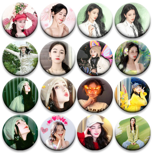 迪丽热巴吧唧书包谷圈周边应援58MM谷子徽章演唱会吧唧马口铁明星