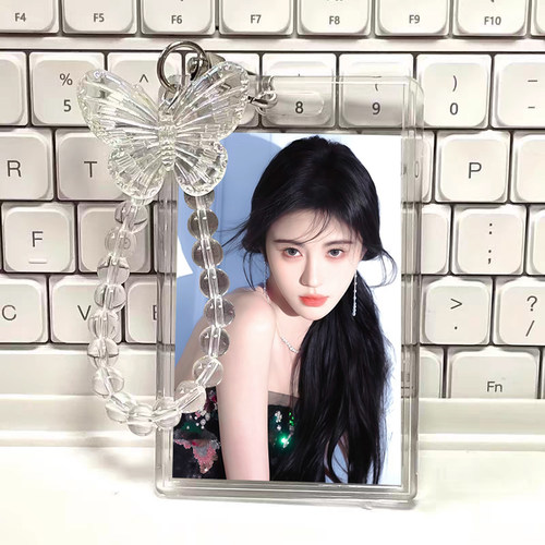 ins风鞠婧祎周边学生校园卡件卡套挂件节日身份证水晶亚克力礼物