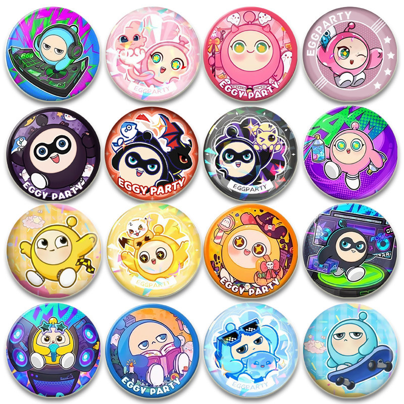 蛋仔派对神奇艾比五小只水捏捏兔萝萝同人吧唧58mm马口铁胸章谷子