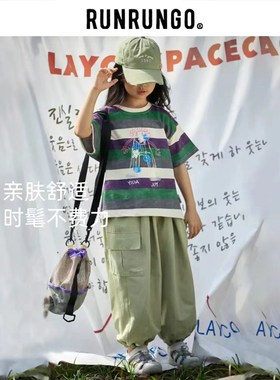 RUNRUNGO【漫步者】山系宽松工装长裤春夏新款休闲运动裤舒适透气