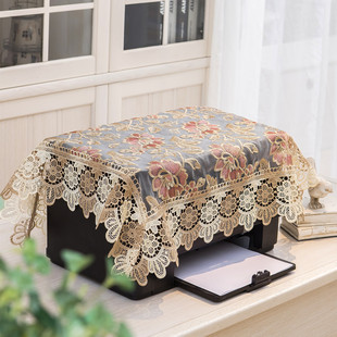 茶具茶杯布长方形盖茶盘的防尘罩打印机传真机盖布蕾丝遮灰盖巾