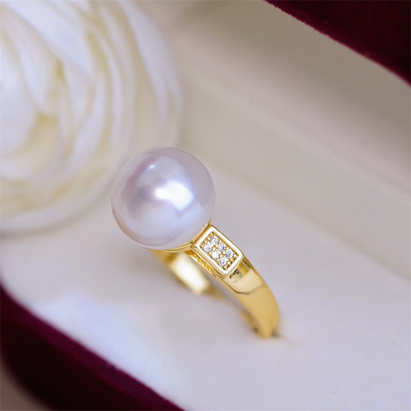 珍珠配件威尔娜斯简约高级感戒指