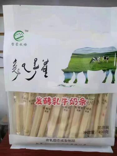发酵乳牛奶条400克一袋，四种口味混搭