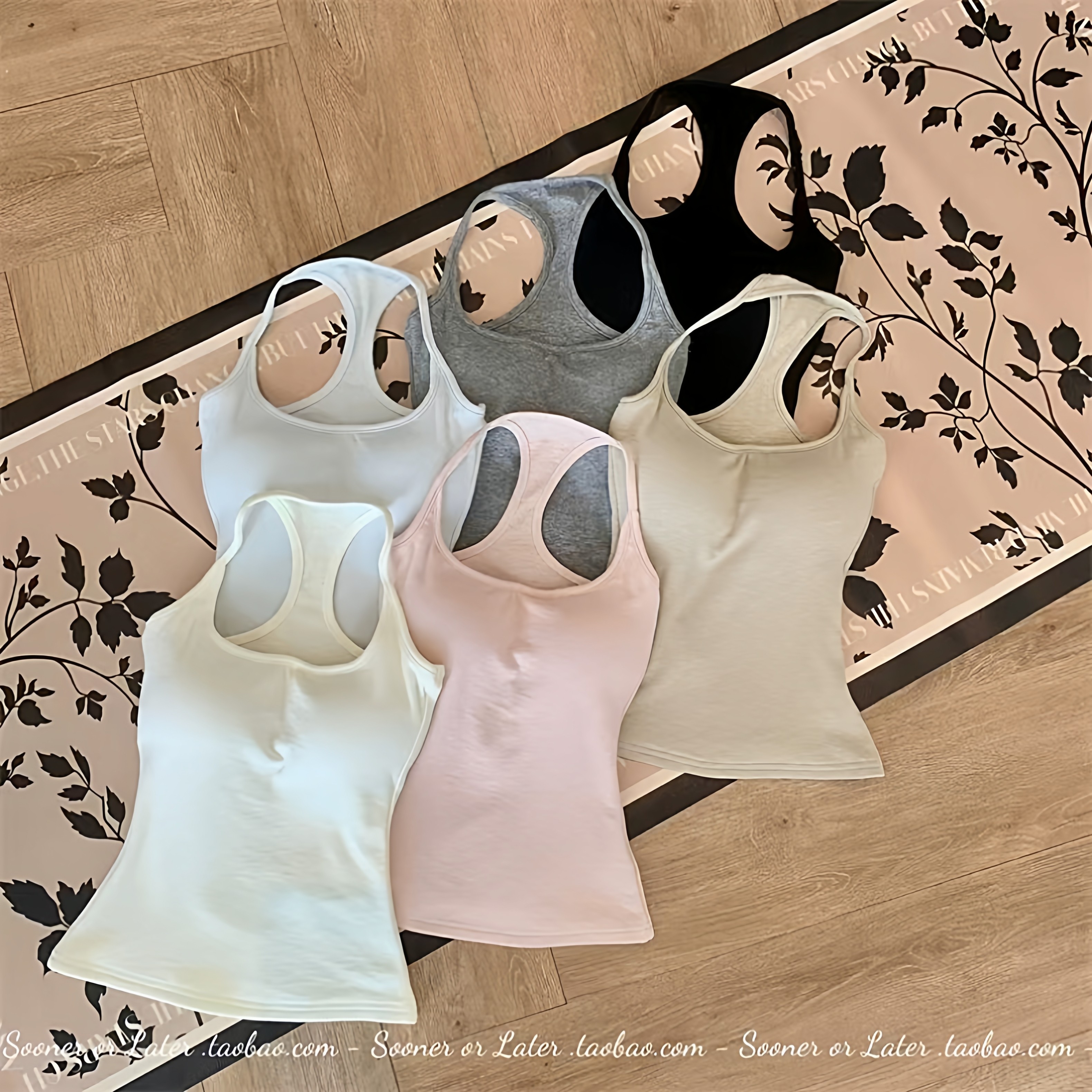 纯色磨毛工字吊带背心女秋冬内搭带胸垫修身显瘦百搭无袖打底上衣,女士内衣/男士内衣/家居服,保暖背心,淘宝优惠券,粉丝福利购,淘宝优惠卷