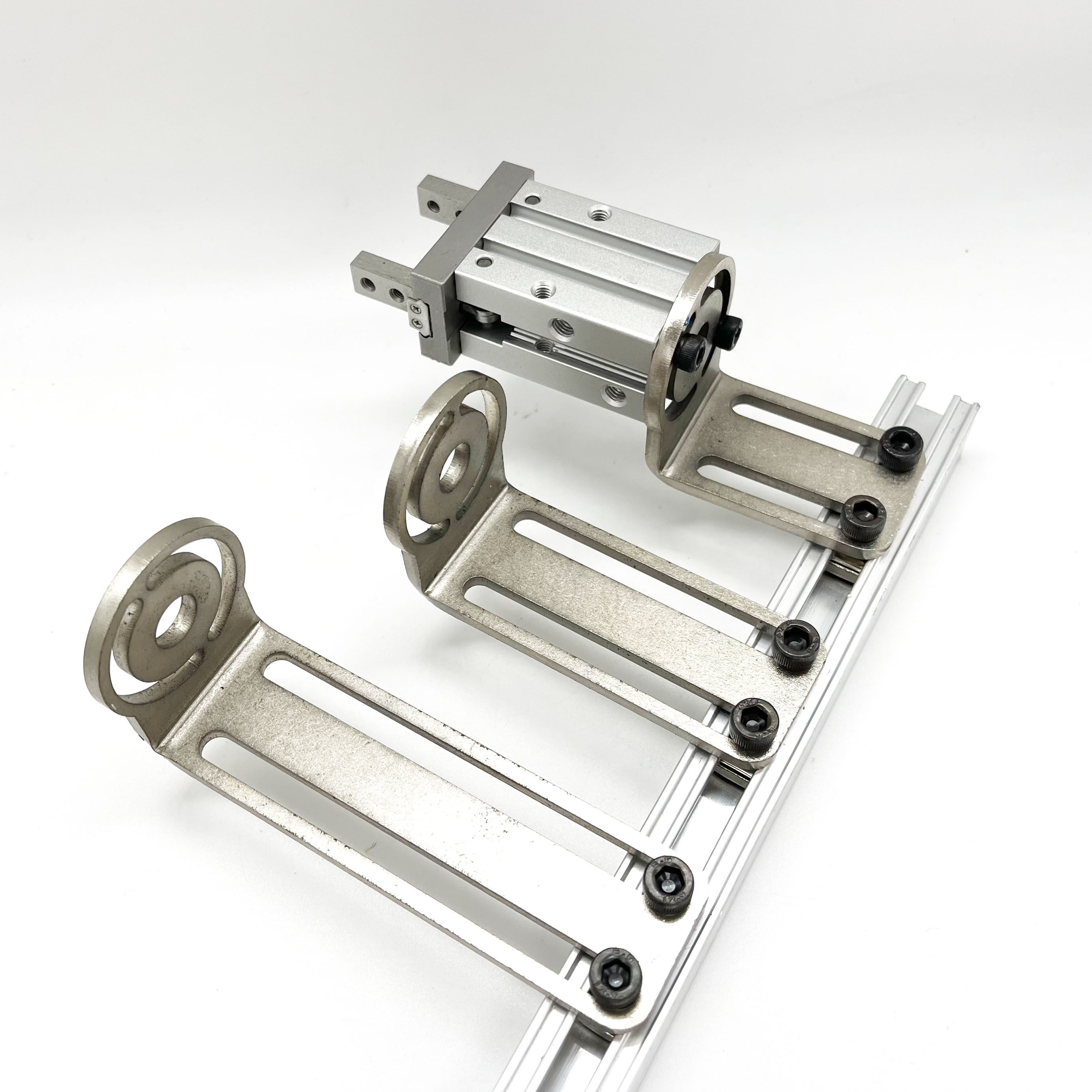 手指气缸固定块16/20s/d平面直角可调多角度固定支架机械手治具