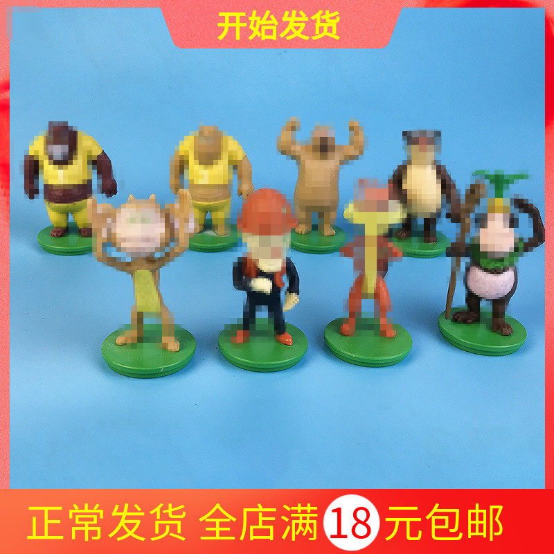 熊出没蛋糕装饰摆件卡通光头强熊大熊二臭狗熊儿童生日烘焙配件