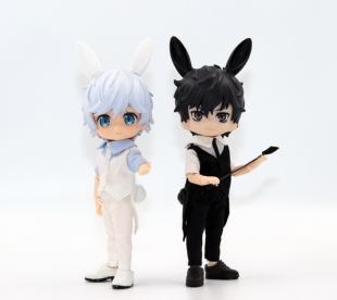 ob11娃衣 GSC bjd body9 YMY 潘妮的宝盒 UFdoll 兔耳尾 燕尾服