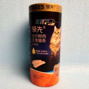 领先蓬蓬主食猫条鱼油鳞虾油美毛营养成猫幼猫湿粮互动零食猫条