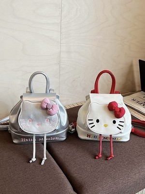 可爱卡通HelloKitty双肩包女2025新款学生上课书包大容量旅行背包