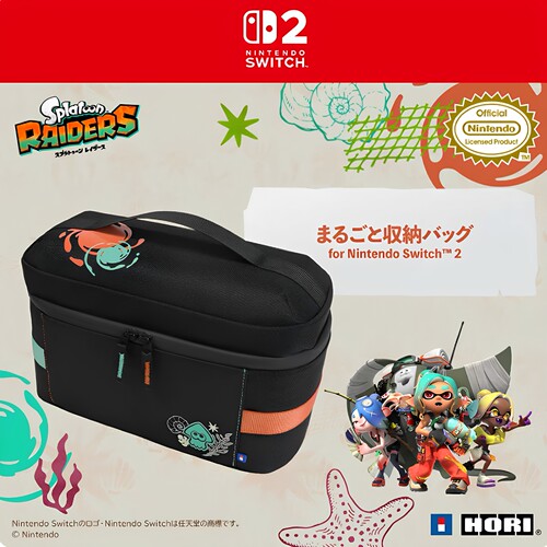 HORI原装SWITCH2喷射主题收纳包
