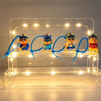 软胶小新盲盒钥匙扣手办卡通公仔动漫周边潮玩桌面摆件女生礼物