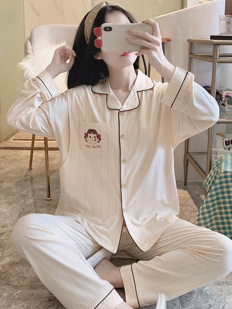 산후 의류 여름 얇은 모달 3 산후 수유 4 수유 잠옷 임산부 출산을 기다리는 여성 봄 가을 5 월 6 일