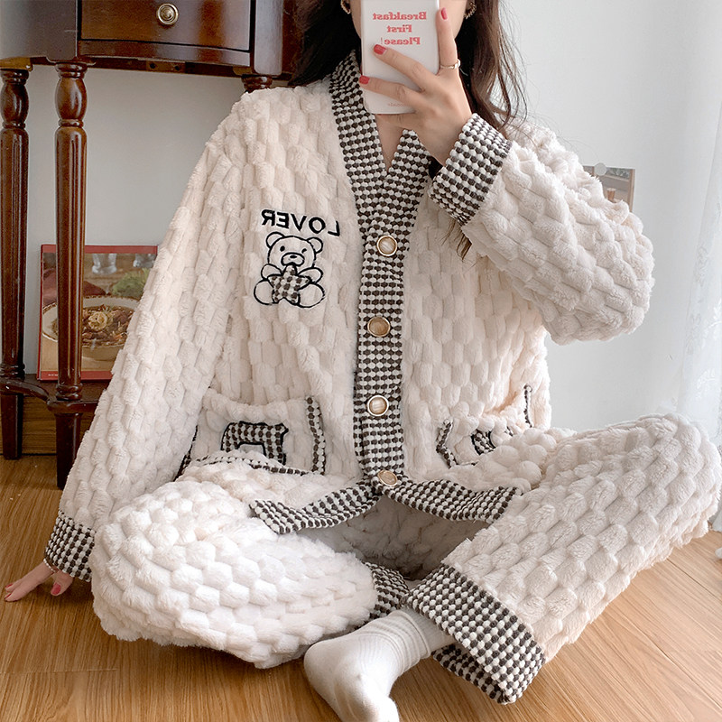 月子服冬加厚珊瑚绒女孕妇睡衣秋冬款产后12月份11产妇哺乳家居服,孕妇装/孕产妇用品/营养,家居服套装,淘宝优惠券,粉丝福利购,淘宝优惠卷