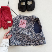 女童碎花马甲26春复古文艺儿童小兰花坎肩小外套宝宝马夹上衣7