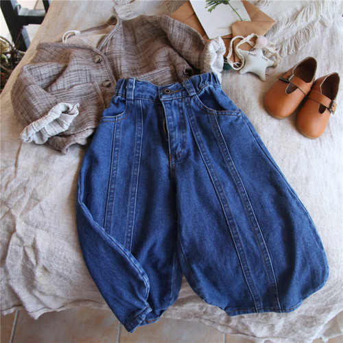 男童牛仔韩版宽松洋气休闲长裤