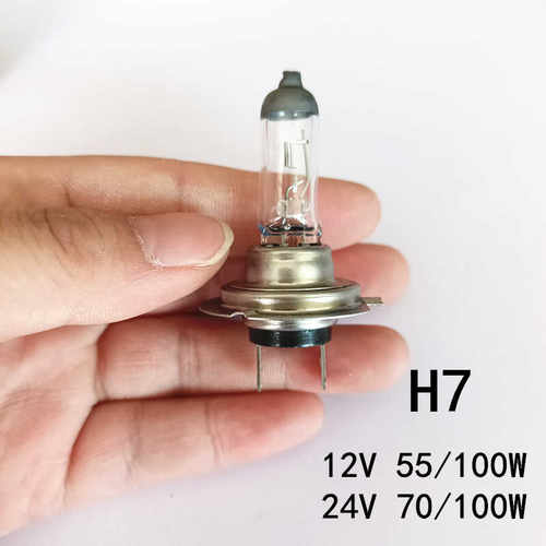 汽车卤素灯泡H7货车前大灯12V55W 24V100W改装车超亮