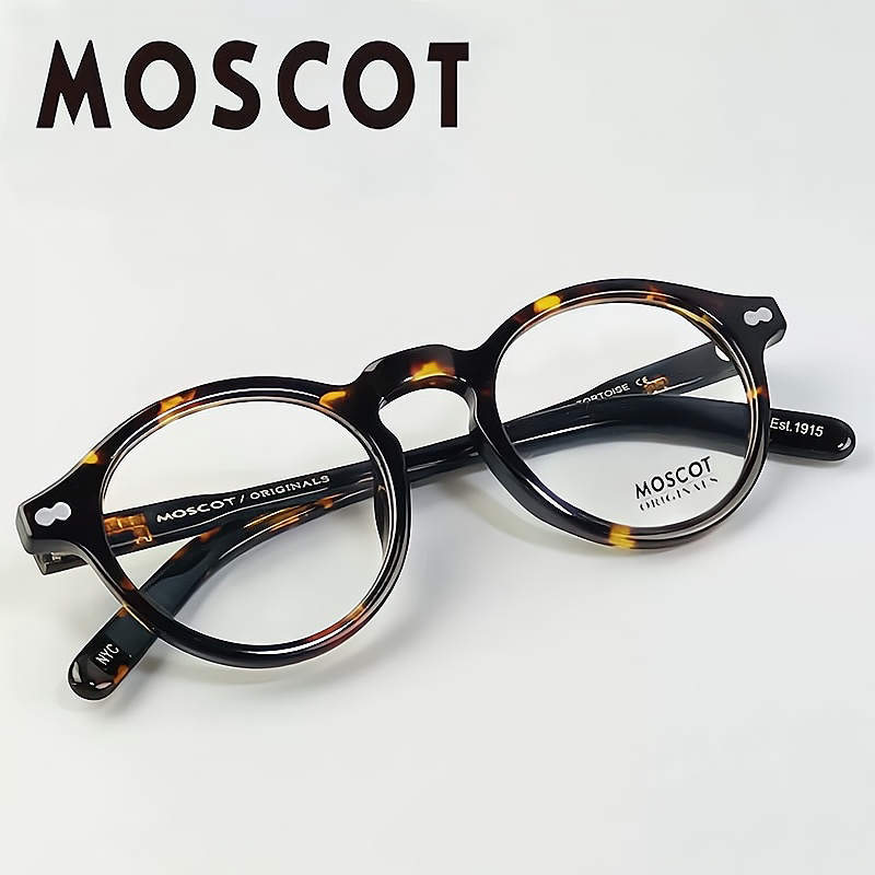 玛士高MOSCOT眼镜框男MILTZEN复古圆形镜架板材成品近视镜女潮款