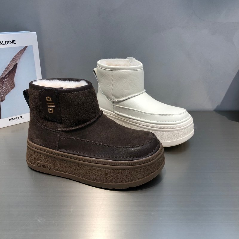 2026春冬款厚底雪地靴女时尚字母魔术贴加绒加厚保暖防滑东北棉靴,女鞋,时尚雪地靴,淘宝优惠券,粉丝福利购,淘宝优惠卷