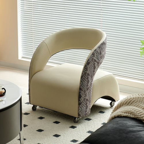 万向轮小凳子静音滑轮家用客厅矮凳子舒适久坐软靠背溜溜凳小沙发