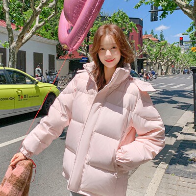 MM明摩女装羽绒服男女短款冬季2025年新款加厚连帽情侣款宽松中戏