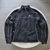 瑕疵处理 拉链风衣黑色外套男女秋冬情侣 刺绣运动外套嘻哈街头装