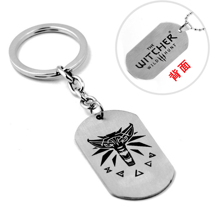 欧美witcher猎魔人挂件钥匙扣