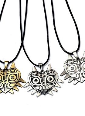 外贸游戏周边Zelda 塞尔达传说梅祖拉面具项链合金猫头鹰挂件