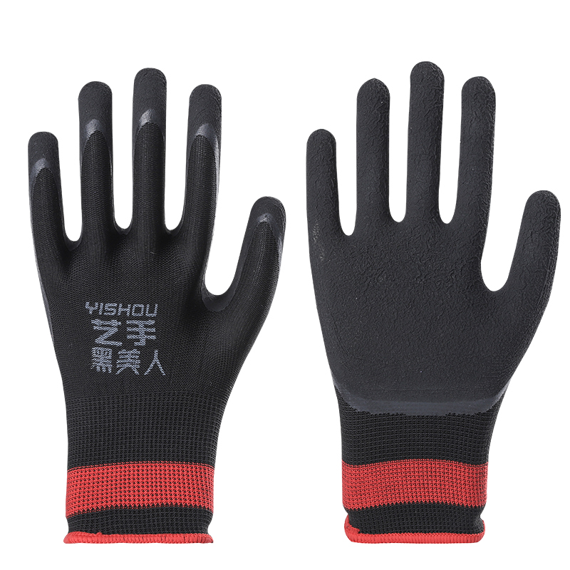 正品防水超耐磨双层橡胶乳手套