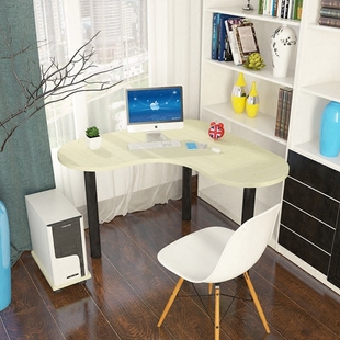桌电视现代简约拐角弧形写字书桌 迷你家用墙角小户型转角电脑台式