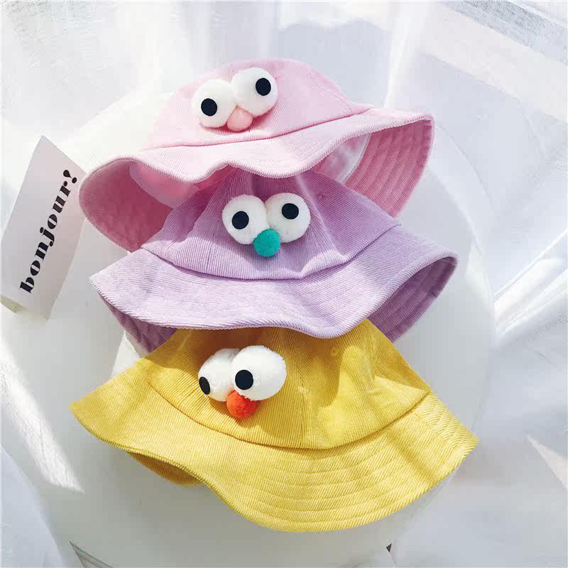 Fisherman hat Korean Edition Versatile solar system lovely Big eyes Small yellow cap Chibi Maruko Bucket hats Autumn and winterin the Accessories/Leather belt/Hat/Muffler , Hat  category - from Buy2taobao.com to provide professional Taobao agent buy service