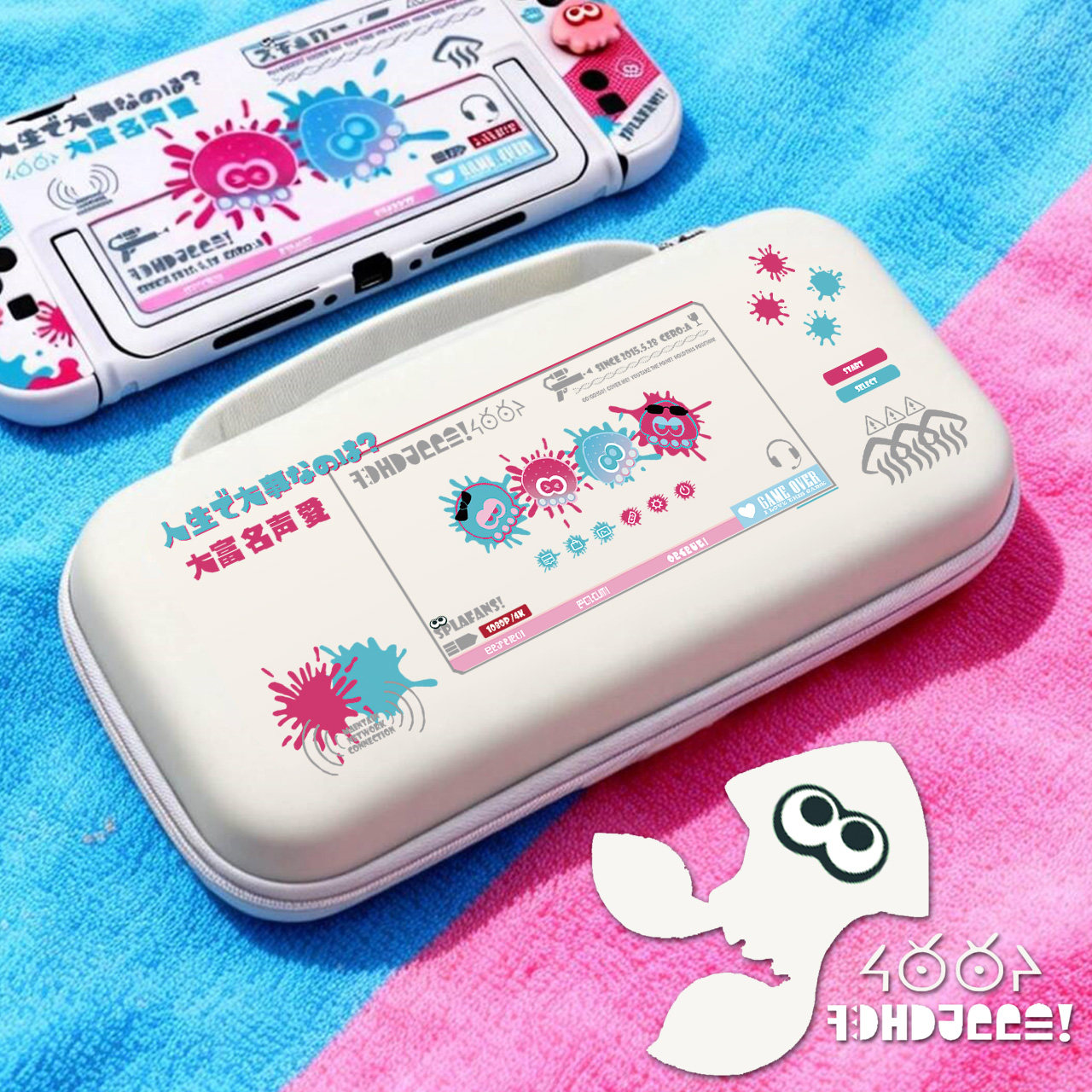 适用于任天堂switch2代收纳包原创章酱鱿酱NS2游戏机硬包保护包