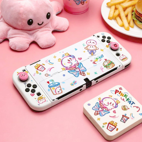适用于任天堂SwitchOled保护壳Switch2代保护套章团子NS分体手柄
