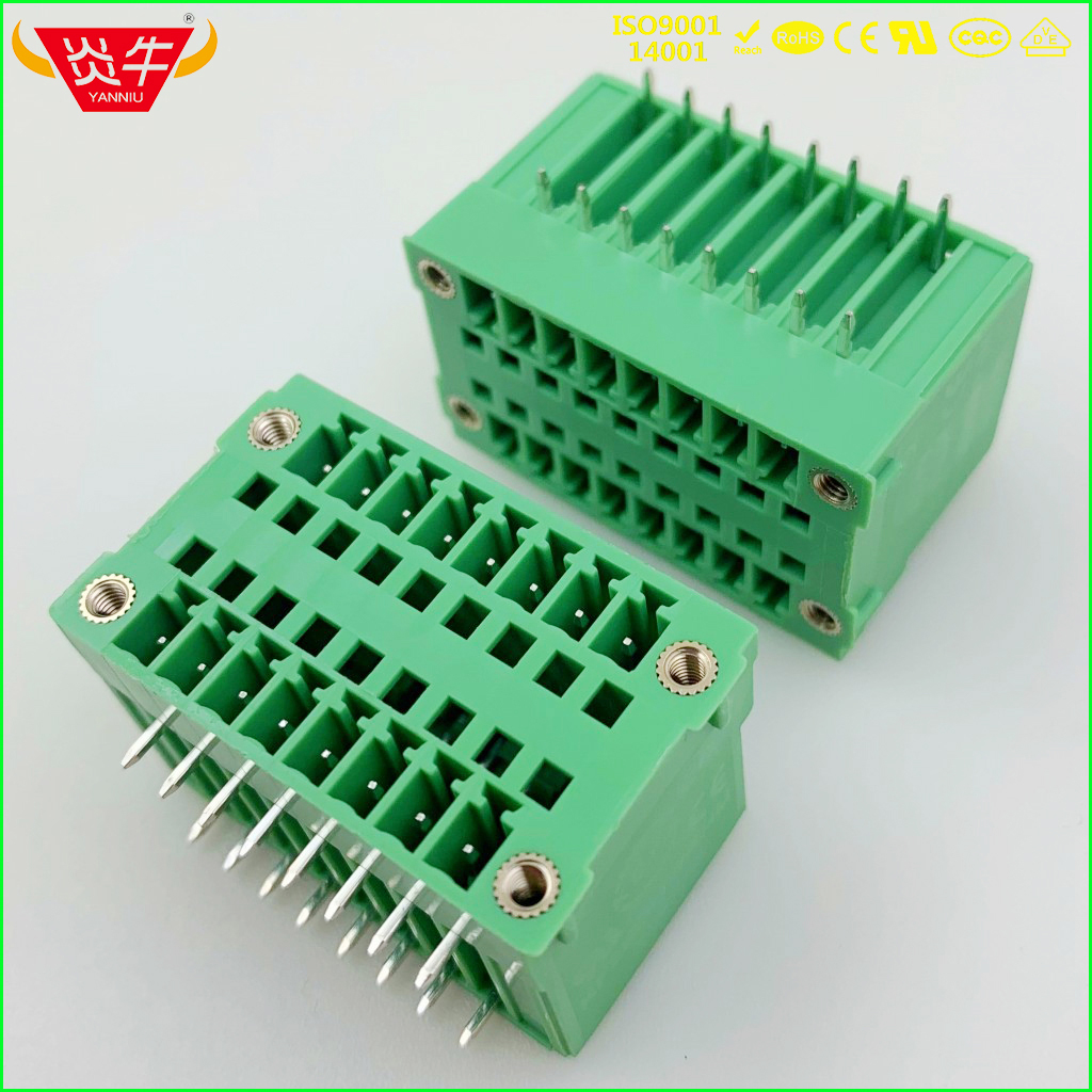 插拔式PCB接线端子15EDGRHM KF2EDGRHM 3.5mm MCDV1.5 G1F 连接器